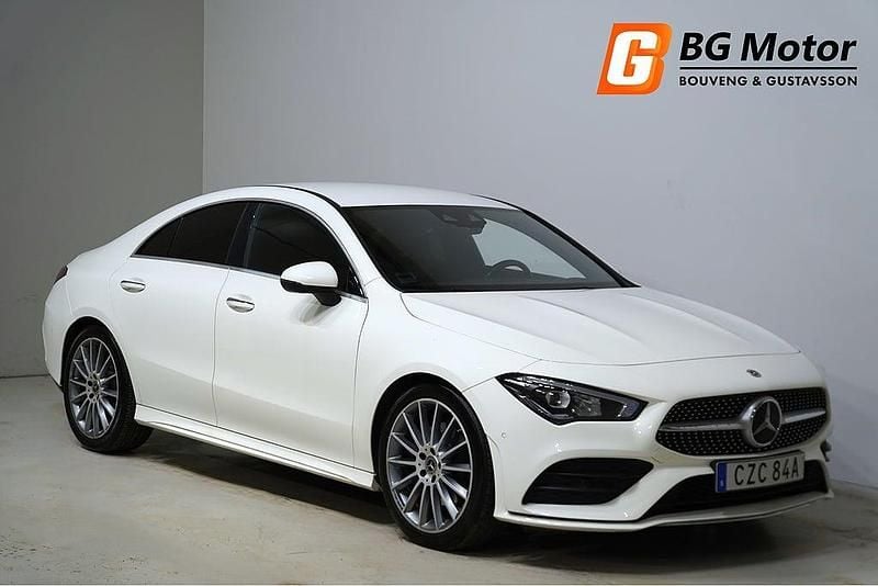 Begagnad Mercedes CLA220 AMG line 190 HK (139 kW) 2019 Vit (polar white) Sedan