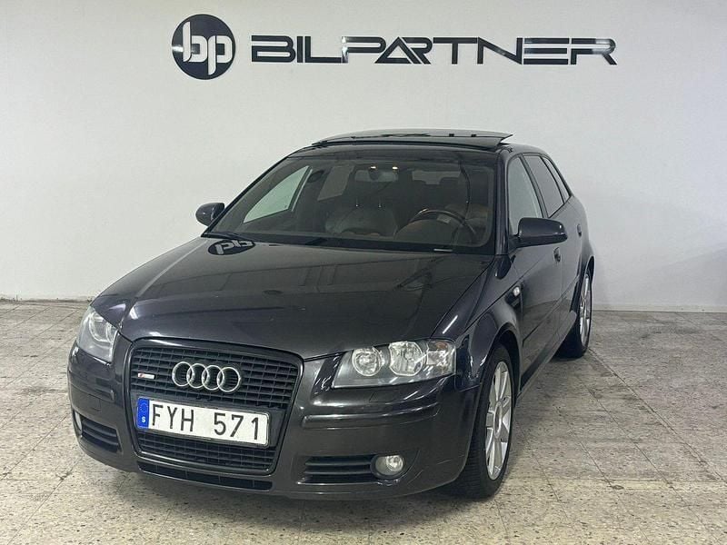 Grå Begagnad 2007 Audi A3 Sportback S-Line Halvkombi | 46 900 kr (Dyr) - Bild 1/4