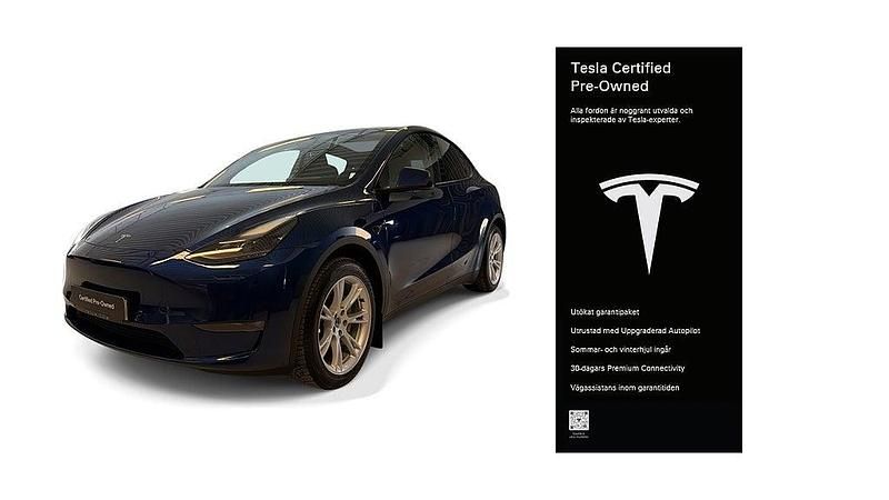 Begagnad Tesla Model Y Long Range AWD 378 kW (514 HK) 2022 Blå SUV