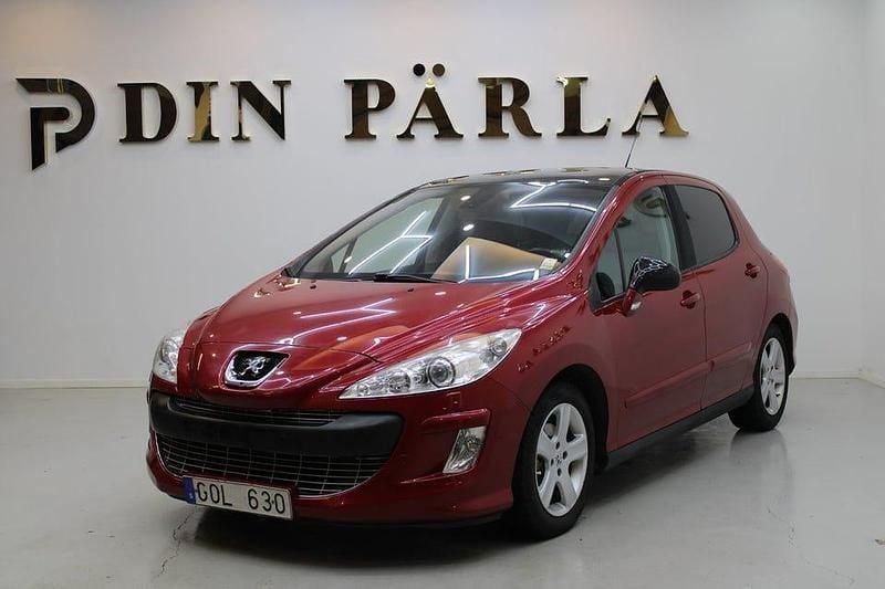 Röd Begagnad 2009 Peugeot 308 Halvkombi | 49 900 kr (Marknadspris) - Bild 1/4