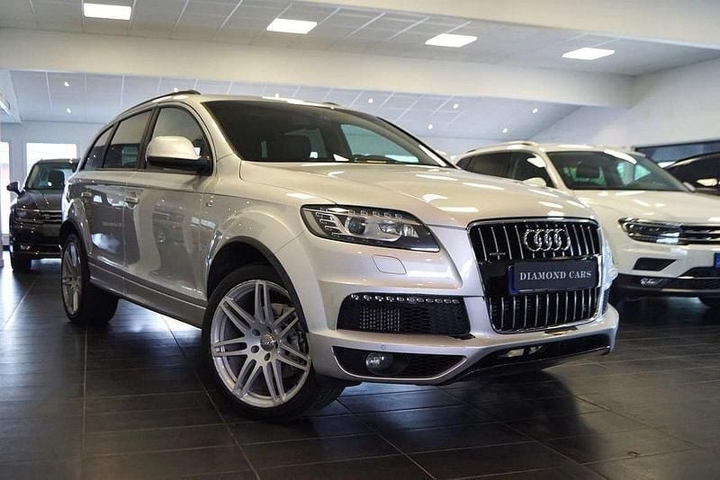 Silver Begagnad 2013 Audi Q7 S-Line SUV | 199 900 kr - Bild 1/4