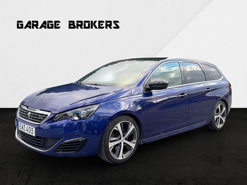 Mörkblå Begagnad 2015 Peugeot 308 GT Kombi | 119 000 kr (Marknadspris) - Bild 1/4