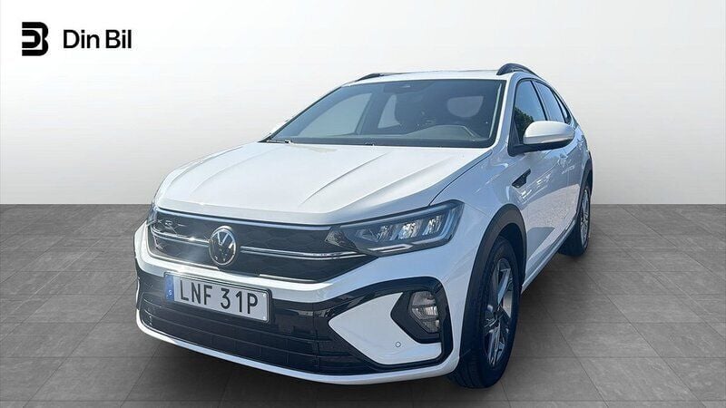 Vit Begagnad 2022 VW Taigo R-line SUV | 249 900 kr (Marknadspris) - Bild 1/4
