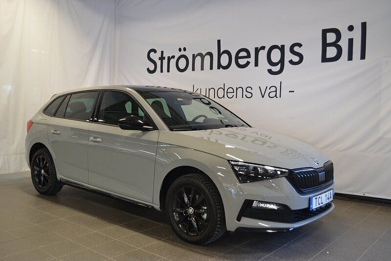 Grå Begagnad 2023 Skoda Scala Monte Carlo Halvkombi | 269 000 kr (Lite dyr) - Bild 1/4