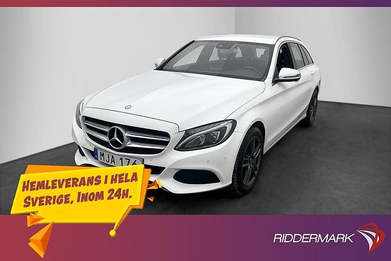 Vit Begagnad 2016 Mercedes C220 Avantgarde Kombi | 159 800 kr (Marknadspris) - Bild 1/3