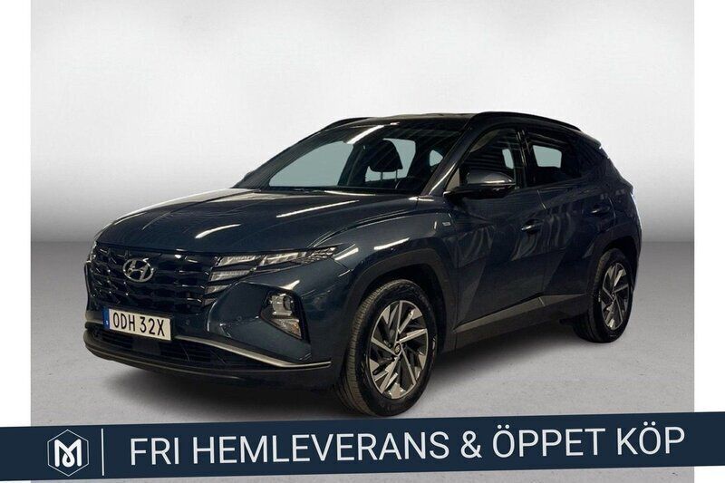 Blå Begagnad 2021 Hyundai Tucson SUV | 279 900 kr (Marknadspris) - Bild 1/4