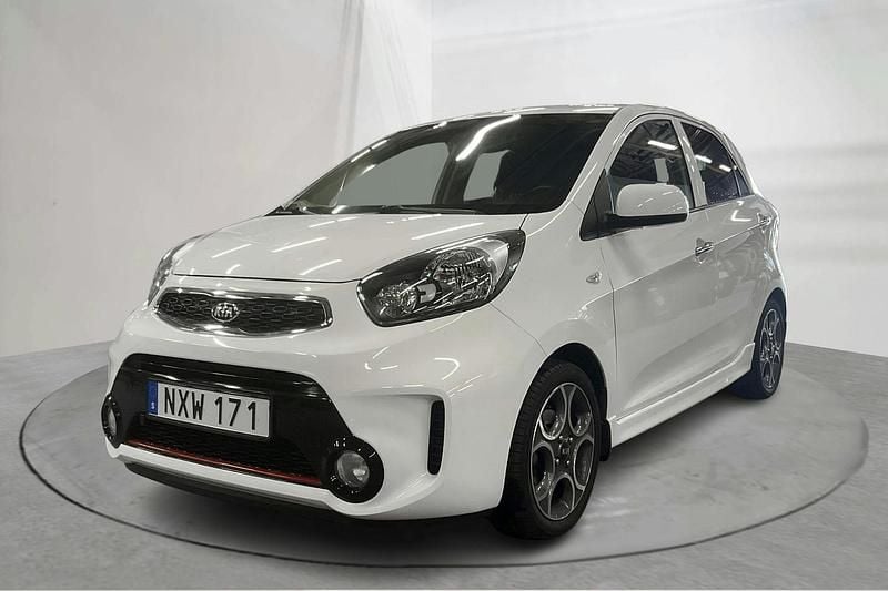 Vit Begagnad 2016 Kia Picanto Halvkombi | 104 900 kr (Marknadspris) - Bild 1/4