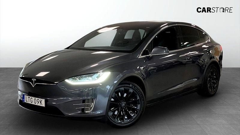 Grå (grey) Begagnad 2019 Tesla Model X Long Range AWD SUV | 389 900 kr (Bra pris) - Bild 1/1