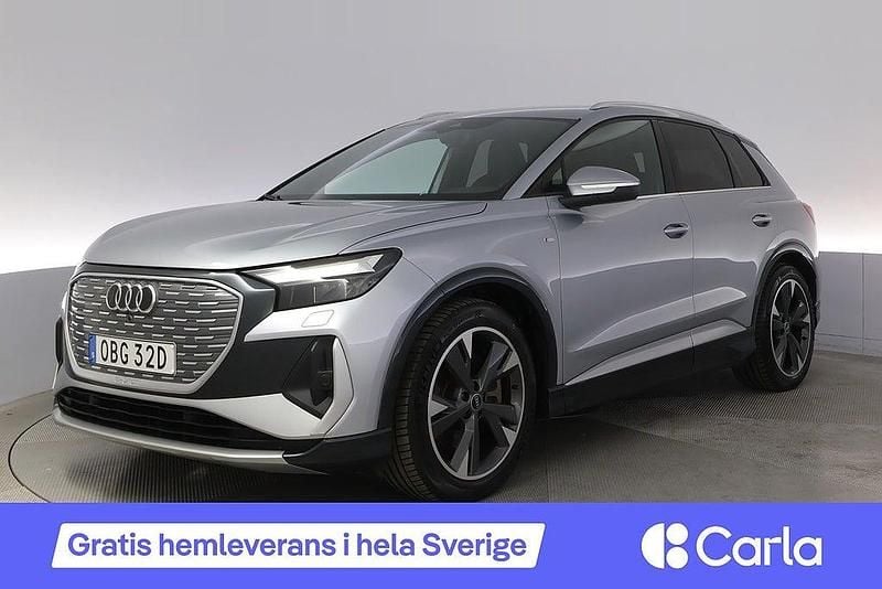 Silver Begagnad 2021 Audi Q4 e-tron S-Line SUV | 347 990 kr (Marknadspris) - Bild 1/4