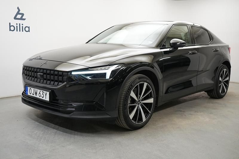 Svart Begagnad 2021 Polestar 2 Long Range Single Motor Halvkombi | 309 900 kr (Marknadspris) - Bild 1/3