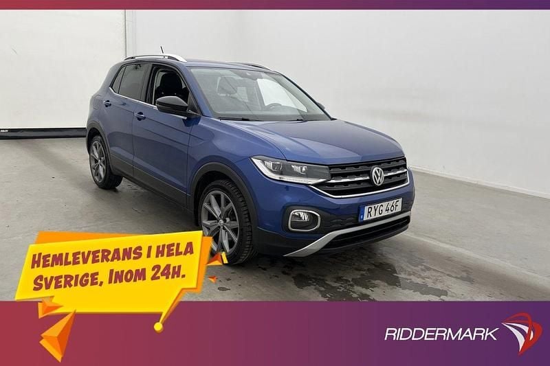 Blå Begagnad 2019 VW T-Cross SUV | 194 700 kr (Marknadspris) - Bild 1/4
