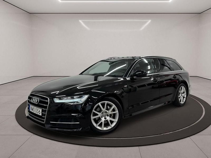 Svart (svart metallic) Begagnad 2017 Audi A6 S-Line Kombi | 234 500 kr (Marknadspris) - Bild 1/3