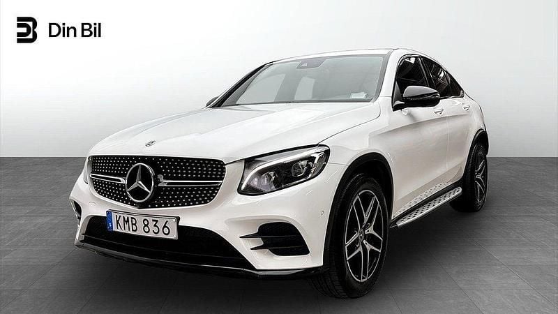 Vit Begagnad 2018 Mercedes GLC220 Sportkupé | 379 900 kr (Marknadspris) - Bild 1/4