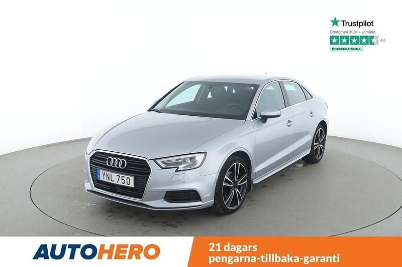 Silver Begagnad 2017 Audi A3 Sedan | 185 000 kr (Marknadspris) - Bild 1/4