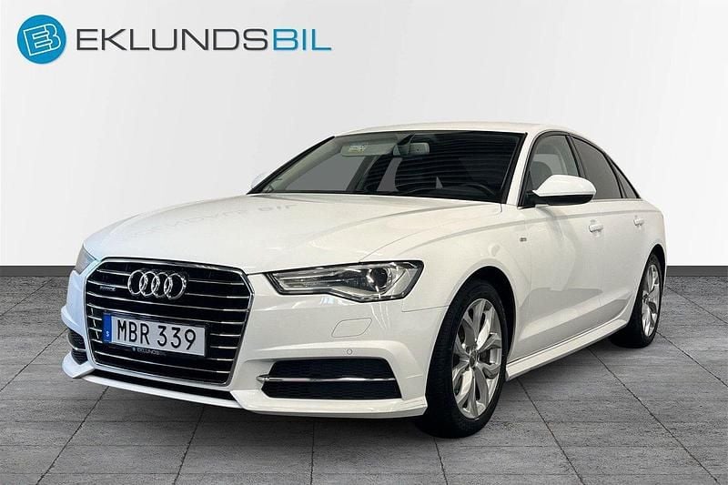 Vit Begagnad 2015 Audi A6 S-Line Sedan | 199 900 kr (Bra pris) - Bild 1/4