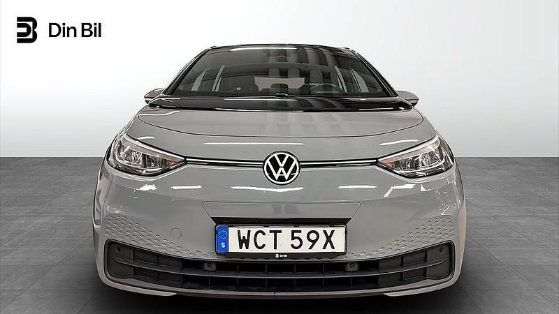 Begagnad VW ID.3 Pro Performance 150 kW (204 HK) 2021 Moonstone grey Halvkombi