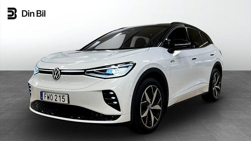 Vit (glacier white metallic bl) Begagnad 2023 VW ID.4 GTX SUV | 474 900 kr (Marknadspris) - Bild 1/4