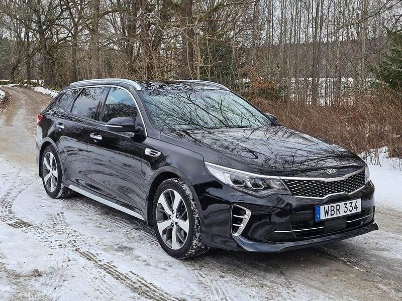 Svart Begagnad 2016 Kia Optima GT-Line Kombi | 164 900 kr (Marknadspris) - Bild 1/4