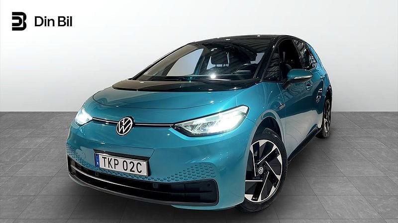 Grön Begagnad 2020 VW ID.3 Pro Performance Halvkombi | 239 900 kr (Lite dyr) - Bild 1/4