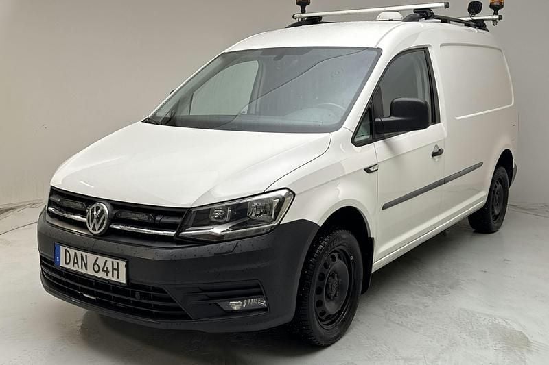 Vit Begagnad 2020 VW Caddy Maxi Minibuss | 199 000 kr (Superpris) - Bild 1/4