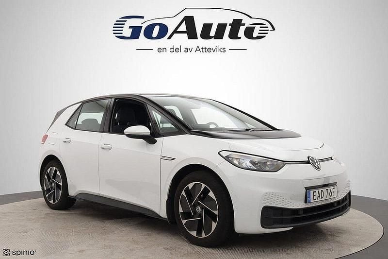 Vit Begagnad 2022 VW ID.3 Pro Performance Halvkombi | 249 500 kr (Marknadspris) - Bild 1/4