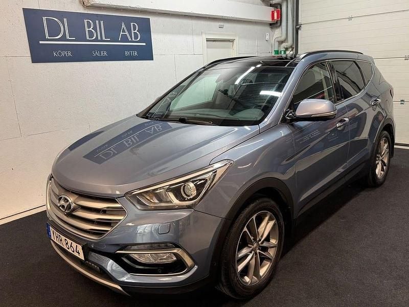 Begagnad Hyundai Santa Fe 200 HK (147 kW) 2017 Ljusblå (blå) SUV