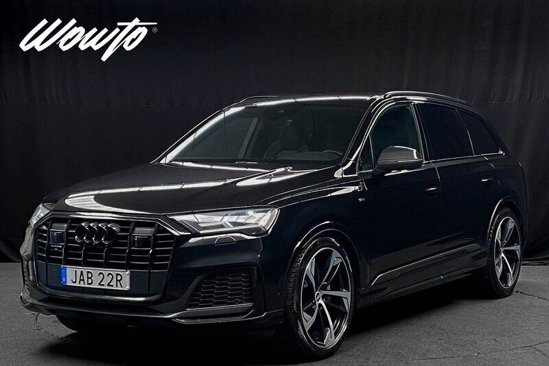 Svart Begagnad 2022 Audi Q7 S-Line SUV | 679 800 kr (Marknadspris) - Bild 1/3