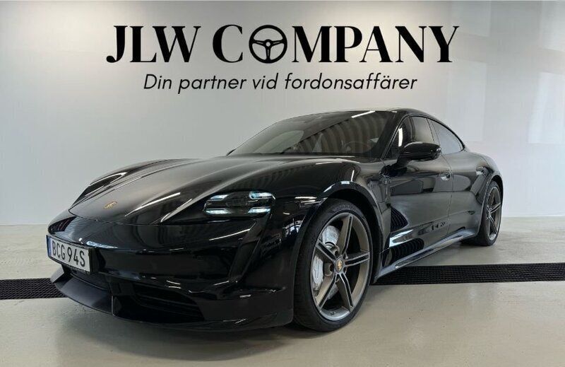 Svart Begagnad 2020 Porsche Taycan Turbo Sedan | 995 000 kr - Bild 1/4