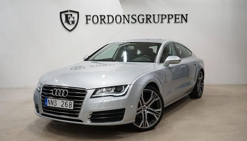 Silver Begagnad 2012 Audi A7 Sportback Comfort Halvkombi | 194 800 kr (Marknadspris) - Bild 1/4