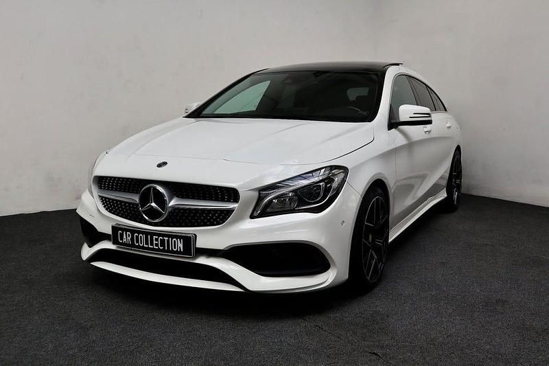 Vit Begagnad 2019 Mercedes CLA200 Shooting Brake AMG Kombi | 244 900 kr (Marknadspris) - Bild 1/4