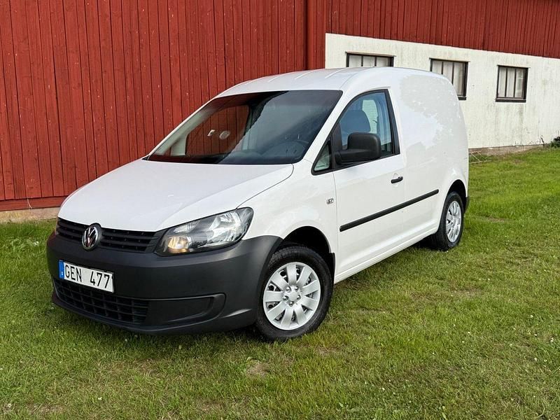 Vit Begagnad 2014 VW Caddy Minibuss | 87 500 kr (Marknadspris) - Bild 1/4