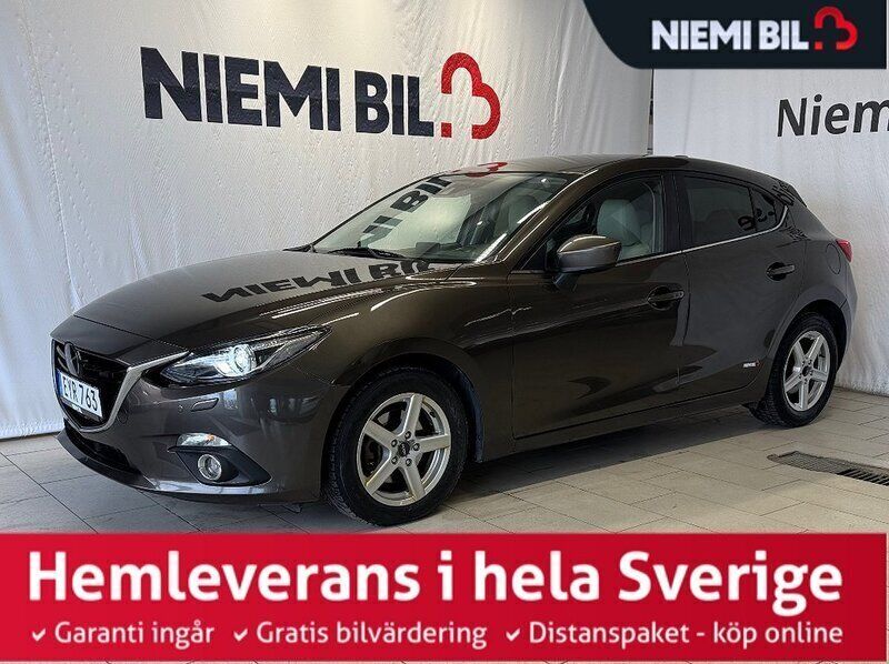 Brun Begagnad 2014 Mazda 3 Inclusive Halvkombi | 134 900 kr (Marknadspris) - Bild 1/3