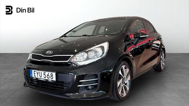 Svart Begagnad 2015 Kia Rio Halvkombi | 94 900 kr (Marknadspris) - Bild 1/4