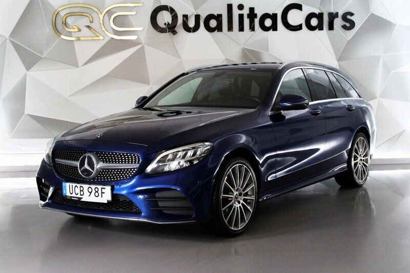 Blå Begagnad 2020 Mercedes C220 AMG Kombi | 259 900 kr (Marknadspris) - Bild 1/4