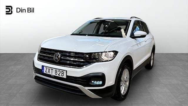 Vit Begagnad 2019 VW T-Cross Comfortline SUV | 169 900 kr (Marknadspris) - Bild 1/4
