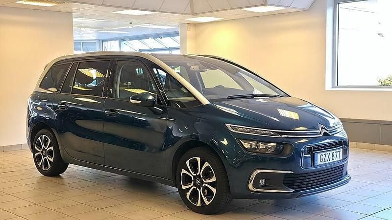Begagnad Citroën C4 SpaceTourer Exclusive 131 HK (96 kW) 2019 Blå (blå metallic) Minibuss