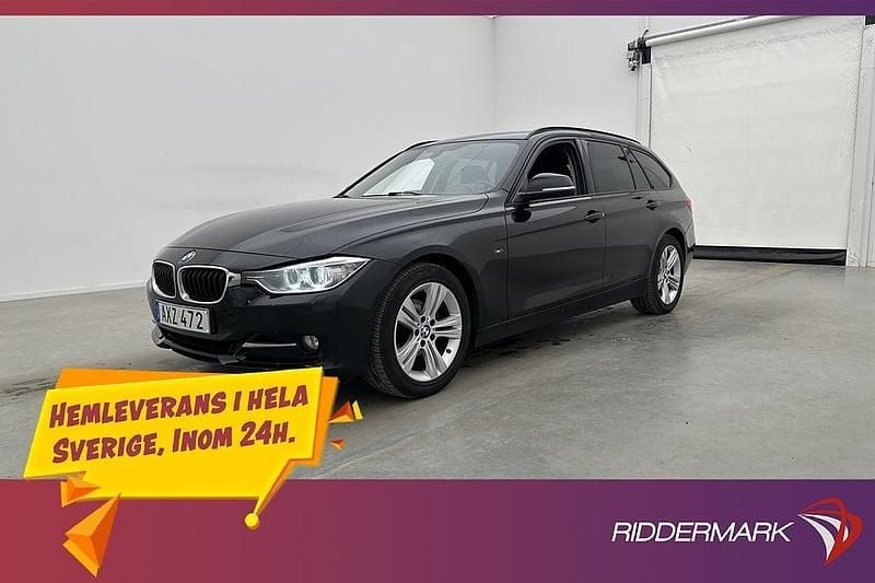 Begagnad BMW 318 Sport Line 143 HK (105 kW) 2014 Svart Kombi