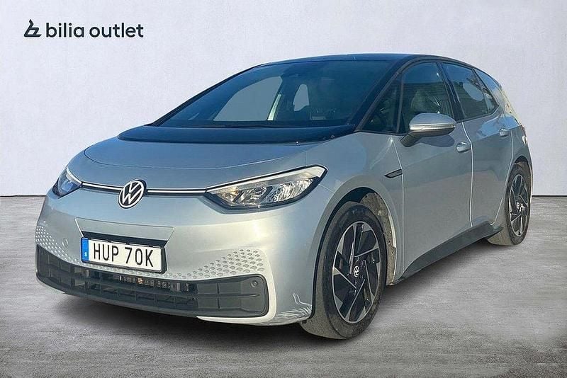 Silver Begagnad 2020 VW ID.3 Pro Performance Halvkombi | 134 900 kr (Marknadspris) - Bild 1/4