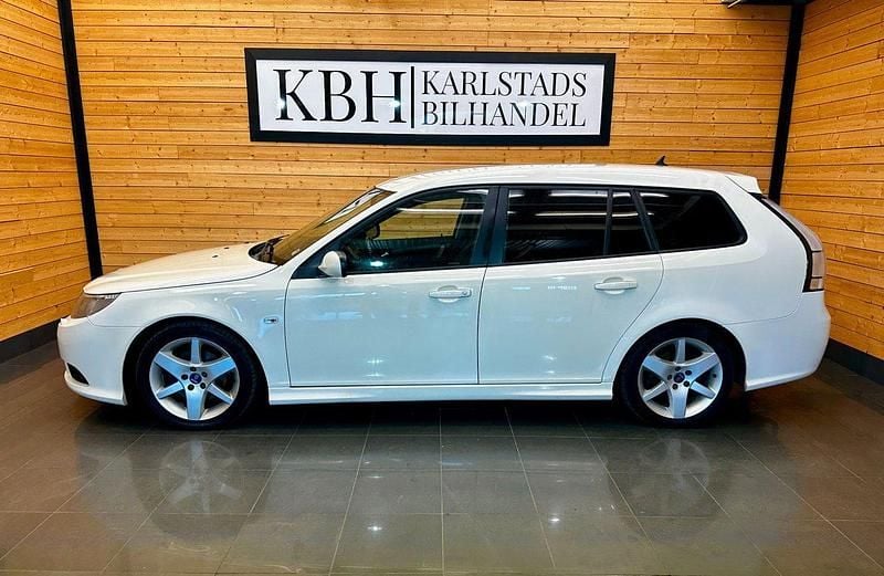 Vit Begagnad 2008 Saab 9-3 Linear Kombi | 39 900 kr (Lite dyr) - Bild 1/4