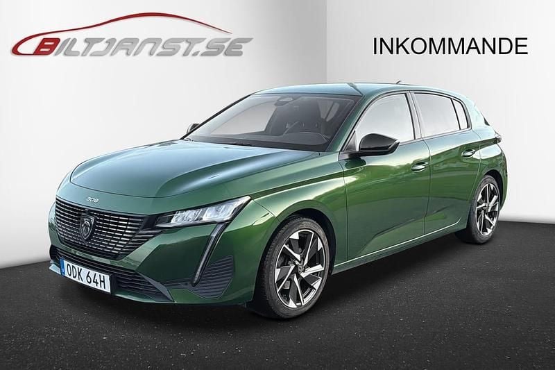 Grön Begagnad 2022 Peugeot 308 Allure Halvkombi | 209 500 kr (Marknadspris) - Bild 1/4