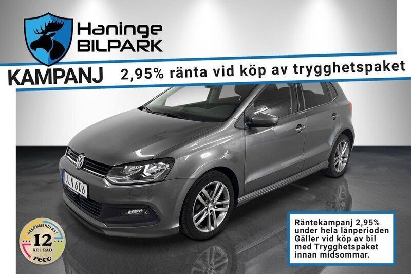 Grå Begagnad 2017 VW Polo R-line Halvkombi | 139 900 kr (Marknadspris) - Bild 1/2