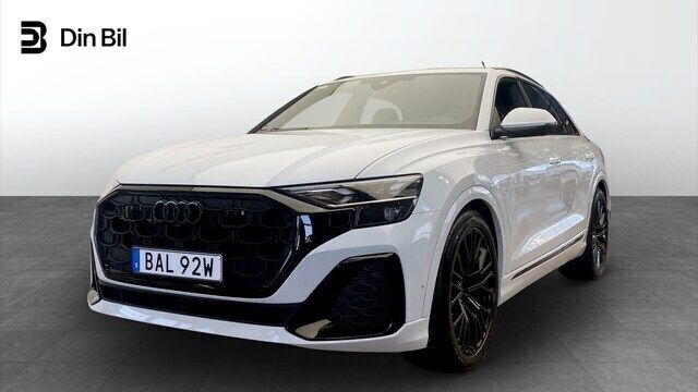 Glaciärvit metallic Begagnad 2024 Audi Q8 S-Line SUV | 1 099 000 kr - Bild 1/4