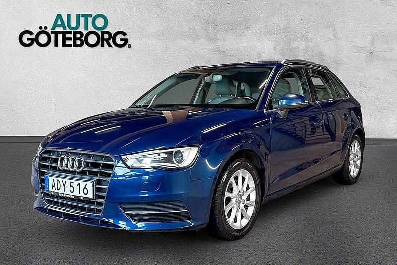 Blå Begagnad 2014 Audi A3 Sportback Attraction Halvkombi | 99 900 kr (Marknadspris) - Bild 1/3