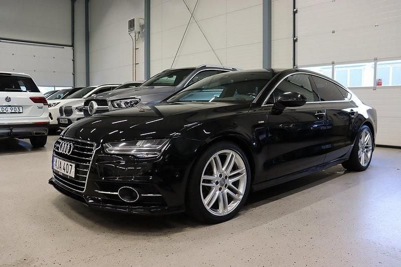 Svart Begagnad 2015 Audi A7 Sportback S-Line Halvkombi | 299 700 kr (Bra pris) - Bild 1/4