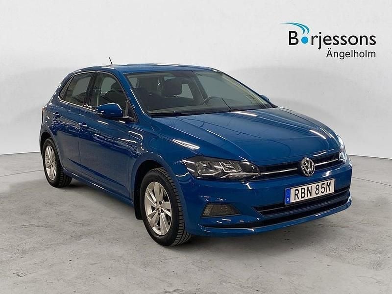 Begagnad VW Polo 95 HK (69 kW) 2019 Blå Halvkombi