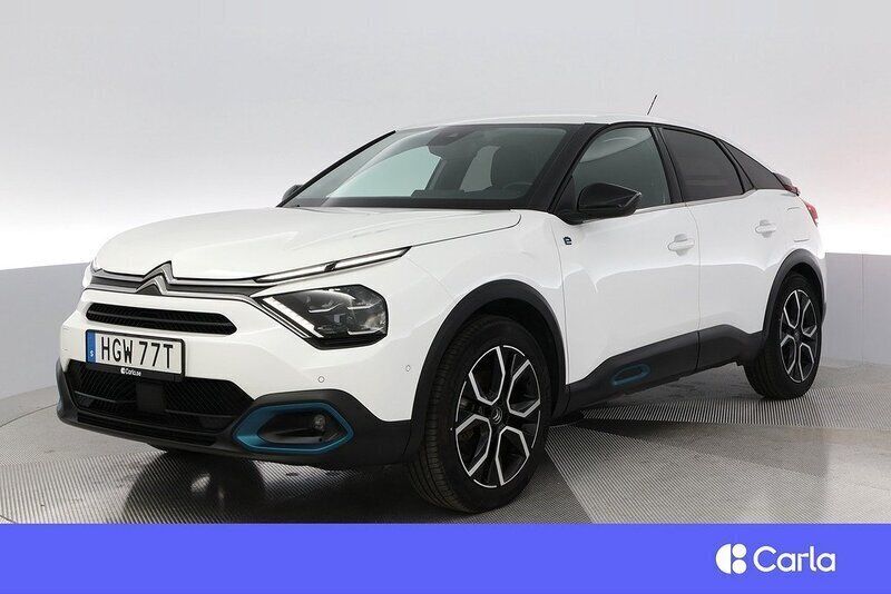 Vit Begagnad 2022 Citroën e-C4 Shine Halvkombi | 185 900 kr (Marknadspris) - Bild 1/4
