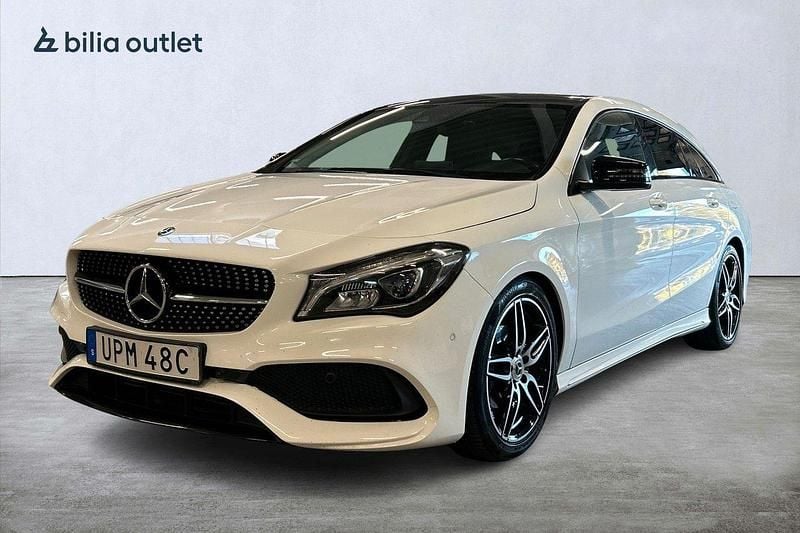 Vit Begagnad 2019 Mercedes CLA180 Shooting Brake AMG Kombi | 194 900 kr (Bra pris) - Bild 1/3