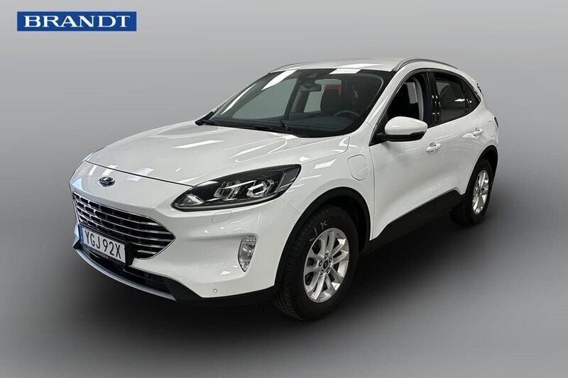 Vit Begagnad 2021 Ford Kuga Titanium SUV | 239 900 kr (Bra pris) - Bild 1/4