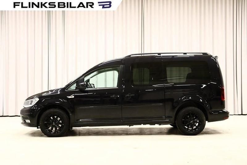 Svart Begagnad 2018 VW Caddy Life Minibuss | 259 700 kr - Bild 1/4
