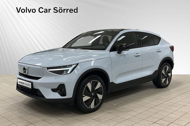 Blå Begagnad 2023 Volvo EC40 Single Motor Extended Range SUV | 424 900 kr (Bra pris) - Bild 1/3